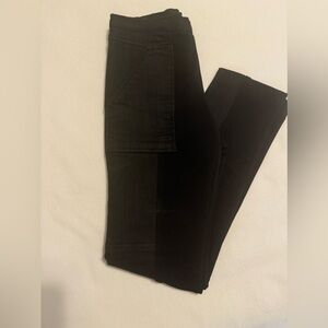 NWOT BCBG Denim & Knit Leggings Black